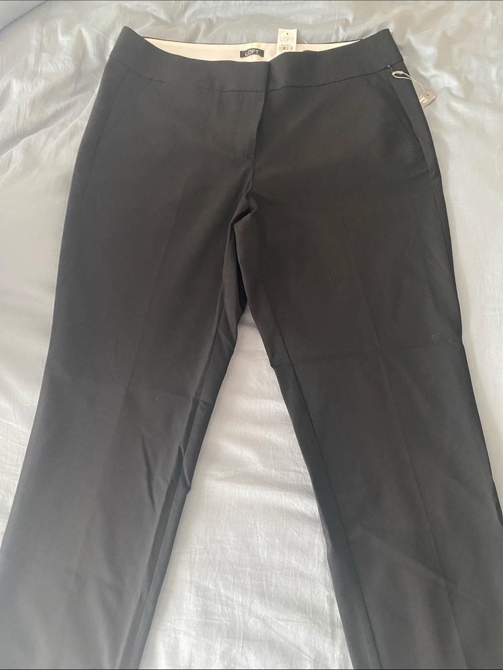 LOFT Black Straight-Leg Dress Pants
